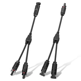 ECO-WORTHY Solar Connector Y Type Parallel Connector MMF + FFM PV Adapter Cable Wire Plug Tool Kit for Solar Panel