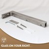 LukLoy Fixed Glass Shower Panel Glass to Wall Support Bar,