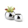 Philippi Bella Vase Small, Stainless Steel, Silver, 16 x 16