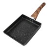 Tamagoyaki Rectangular NonStick Saucepan Black Practical Frying Pan Kitchen Supplies