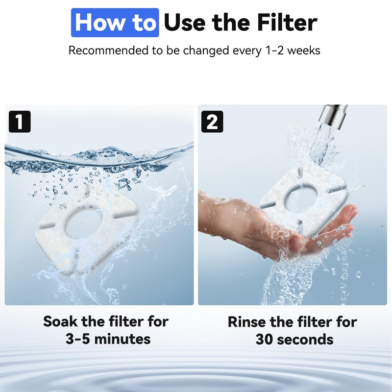 24 Packs Cat Water Fountain Filters Replacement,Compatible with VEKEN® for