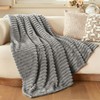 Joiedomi Twin Blanket for Bed, Soft Grey Fleece Blankets Birthday