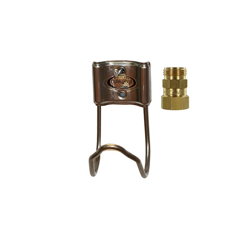 ACCU-Brand Dura-Loop Small Stainless Steel Hose Hanger with Dramm Brass