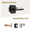 Mega Handles Privacy I Lever Door Handle Set for Hallway,