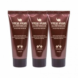 Vital Hand Cream 3 Pack Snail Christian Dean 100ml / 바이탈 핸드크림 3개입 스네일 크리스찬딘 100ml