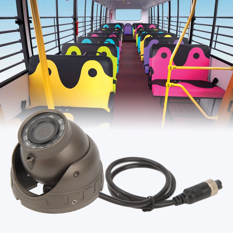 DC 12V Vehicle Interior Dome Camera Video Audio Recording Wide