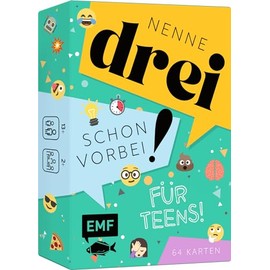 Edition Michael Fischer 34278 Name Three-Already Over Card Game Teens The Fast Word Game with Over 120 Cool Categories from 13 Years