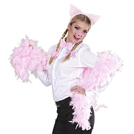 NET TOYS Pig Costume Set Pig Costume 4-Piece Pig Ears Nose Tail Bow Tie Pig Costume Farm Piglet Animal Costume Pig Fancy Dress Costume Carnival Costumes Animals