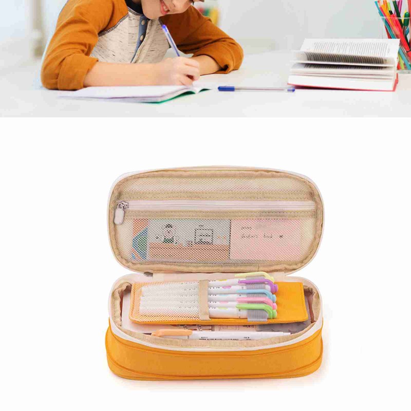 Big Capacity Pencil Case Multifunctional Orderly Storage Multiple Grids Stationery