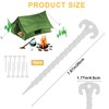 QIANCSJ Pack of 10 Tent Pegs, Tent Pegs, Camping Screws,