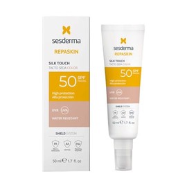 Sesderma Repaskin Tacto Seda Color Fotoprotector solar con alta protección SPF50 50ml