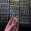 30 Sheets Gold Nail Art Stickers 3D Self-Adhesive Gold Lace
