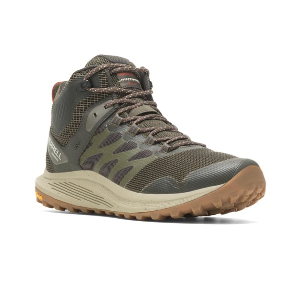 Merrell Men's Nova 3 Mid WP Hiking Boot, Olive 1,