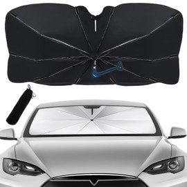 [2025 Enhanced Edition Folding Umbrella Pattern] Sunshade Car Umbrella Type Front IMEEU Car Sun Shade Folding Umbrella Type Sun Shade UV Protection UV Protection UV Protection UV Protection Interior