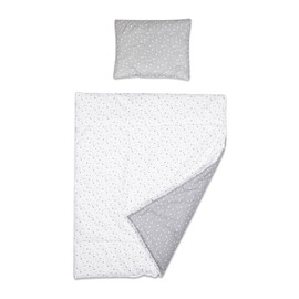 Baby Comfort 2 Piece Duvet Cover & Pillowcase 80x70 cm Set for Crib, Cradle or Pram (Small Stars)