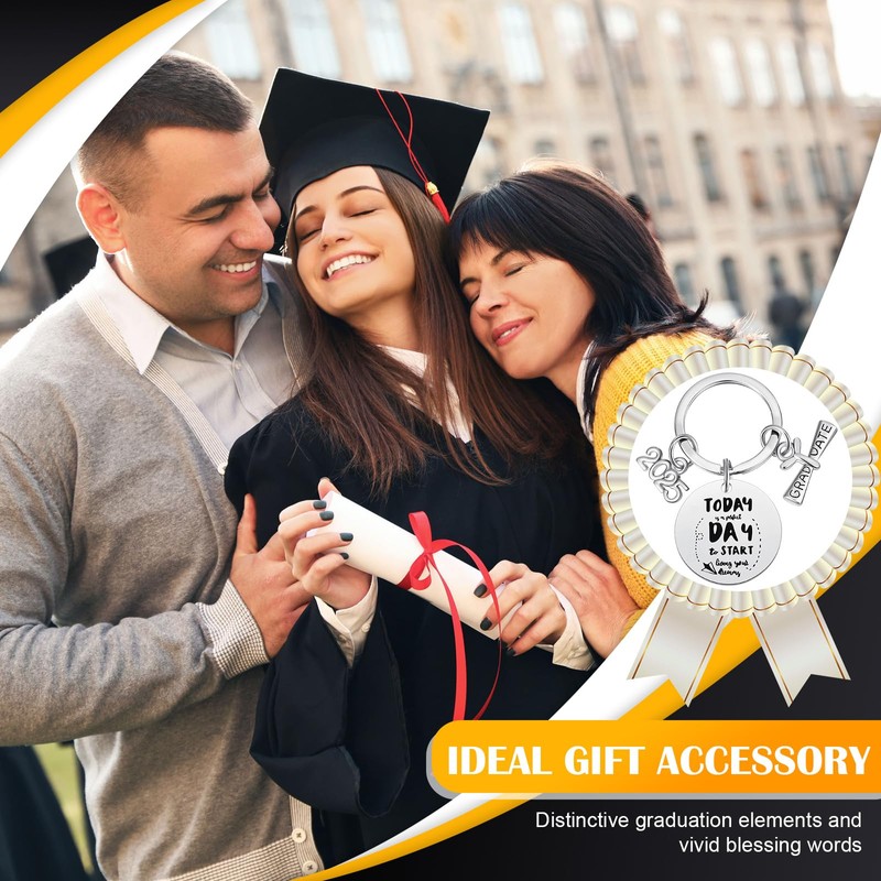 HICARER Graduation 2025 Keyring Inspirational Gifts for Her Him Souvenir