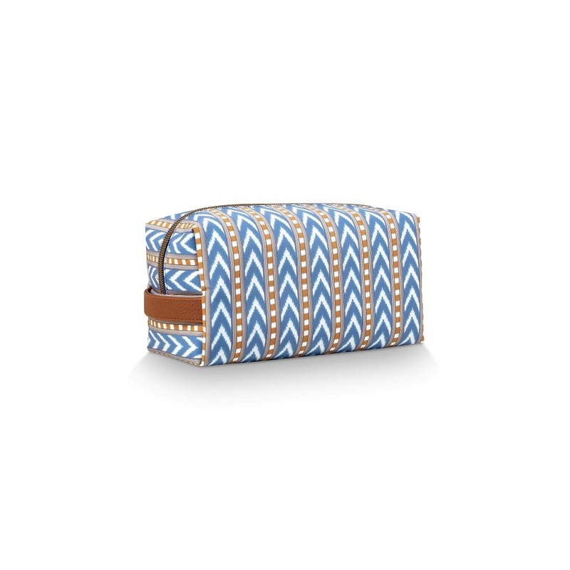 Pip Studio Coco Necessaire Medium Samba Stripes Blue, blue