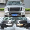 Carbon Side Rearview Mirror Cover Cap For Nissan TITAN 2016-2023