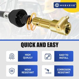 New PTO Extension Adapter with 1-Pack PTO Power Take Off Pin Quick Yoke, Female 1-3/8" & 6 Spline, Male 1-3/8" & 6 Spline,70 HP PTO Shaft Extension Parts,PTO Link Quick Connect for Tractor