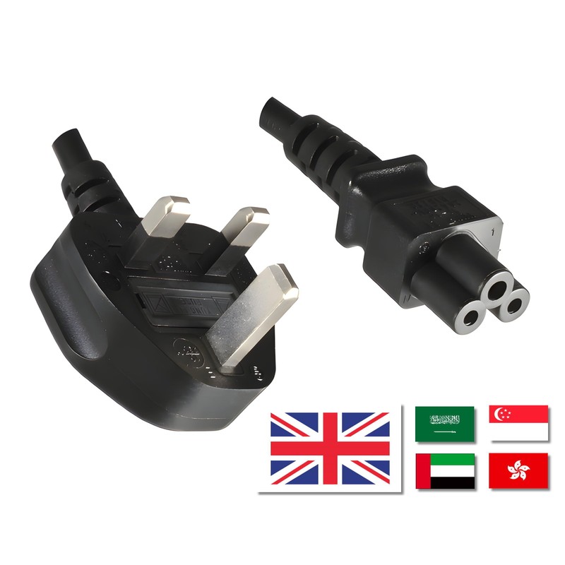 Power cord England UK YP-61/YC-14, 0.75mm², 1.8m