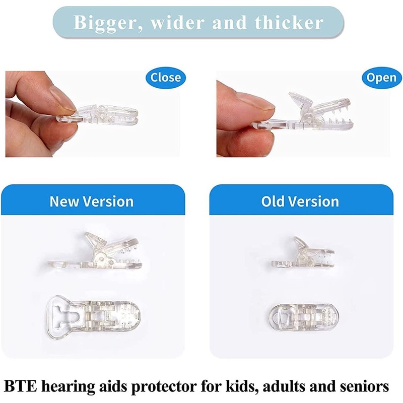 Hearing Aid Clip for Seniors Adults - Anti-Lost Lanyard Protector
