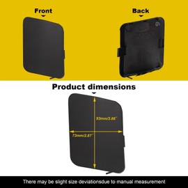 Goholy Car Front Bumper Tow Hook Cover Compatible with Toyota RAV4 2006 2007 2008 Trailer Cover Cap 53286-42931 53285-42930 Trailer Cover Towing Eye Cap Pearl White - 2 pcs