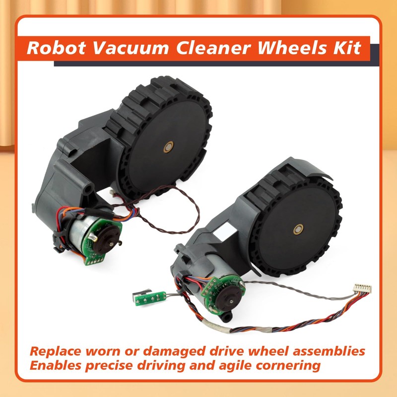 Mhrxusd Robot Vacuum Cleaner Wheels Kit Replacement for Roborock S8/S8