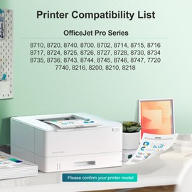 952XL Ink Cartridges (4-Pack) for HP 952XL Ink Cartridges Combo Pack High Yield Works for HP OfficeJet 8702, OfficeJet Pro 7720, 7740, 8210, 8710, 8720, 8730, 8740 Series (Black Cyan Magenta Yellow)