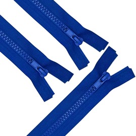 ANPURZII - 3 cremalleras separadoras de 100 pulgadas azul océano para coser abrigos, cremalleras de plástico moldeado a granel (Oceanblue 100 pulgadas 3 piezas)