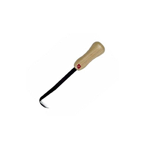 FLEXCUT 1 inch Mini-Draw Knife, High Carbon Steel Blade, Ergonomic Ash Handle, (KN17)