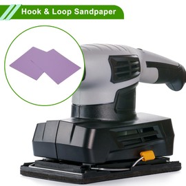 HOPESPANNER Universal 9x 11 Inch 120 Grit Sander Sheets Hook Loop Sanding Sheets Aluminum Oxide 20 Pcs