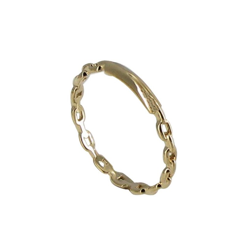 LES POULETTES BIJOUX - Gold Plated Small Ring Chain Bracelets