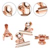 Small Bulldog Paper Clips, Pack of 50 Letter Clips Metal,