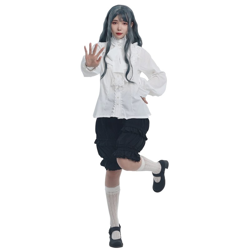 LTAKK Bloomers Women Ruffle Lace Victorian Steampunk Pumpkin Shorts Pantaloons,