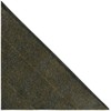 King & Priory Luxury Juniper Green Herringbone Check Pocket Square,