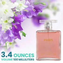 fragrance couture Paris For Her Eau de Parfum 3.4oz Spray Perfume Fragrance For Women Floral