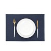 AOKSUNOVA Placemats Fabric Dark Blue Set of 4 Place Mats