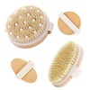Pack of 2 Dry Brush Body Brush Natural Bristles Dry