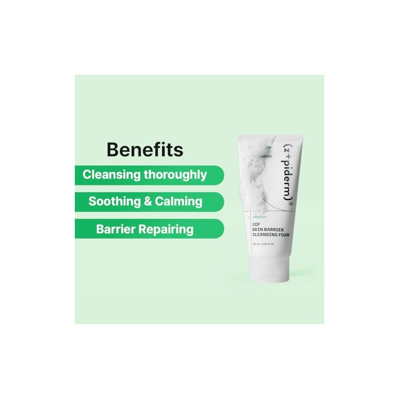 Z+piderm - Zipiderm Egf Espuma Limpiadora Profunda – Limpiador Facial