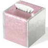 Pink Tissue Box Cover,Tissue Box Holder with Magnetic Bottom, Decorative