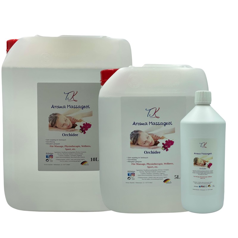 500 ml Aroma Massage Oil - Orchid for Massage, Physiotherapy,