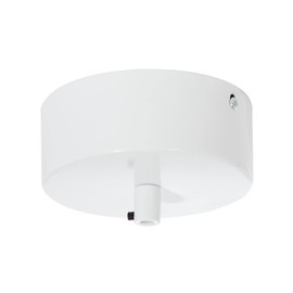 B&P Lamp® 5 Inch Diameter by 2 Inch Height Pendant Canopy Kit to Mount LED Driver, White Finish