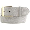 BELTINGER Belt with Golden Belt Buckle and Python Embossed 4