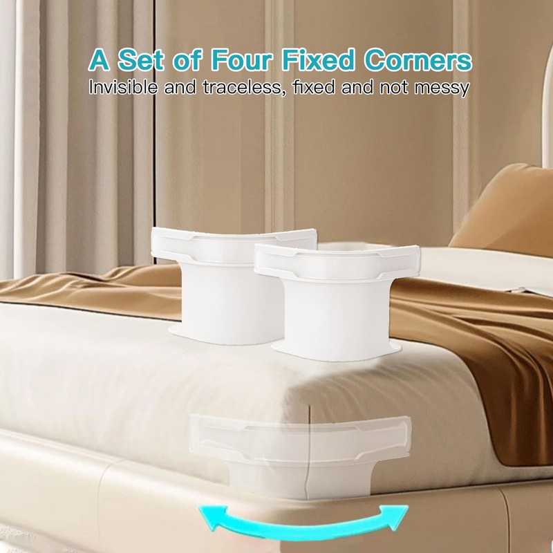 JJIW Bed sheet fastener, bed sheet holder with closure straps,