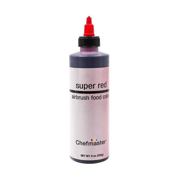 U.S. Cake Supply 9-Ounce Airbrush Cake Food Color Super Red
