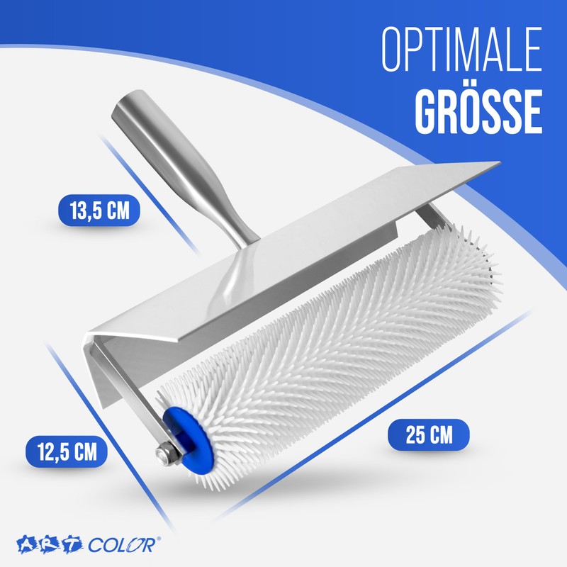 Spiked Roller for Compensating Compound (25 cm) with Splash Guard