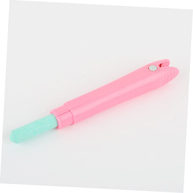 LALAFINA 6pcs Magnetic Chalk Clips Whiteboard Duster for School Chalk