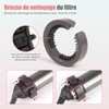 WYWY.Wide Filter Lid and Cleaning Brush for Dyson HS01 HS05
