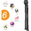 CXWXC Bicycle Pump 120 PSI Mini Bicycle Pump with Pressure