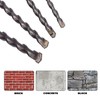 2Pcs 12mm Masonry Drill Bit, 150mm Length, Metric 1/2 Inch